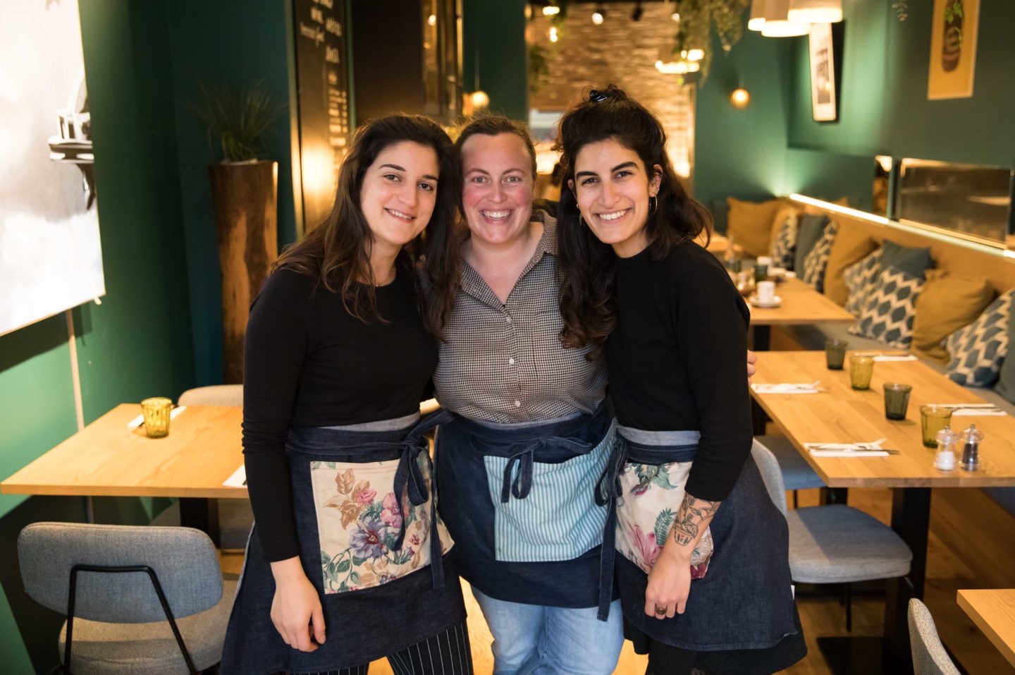 Valentine, Sophie et Hélène qui ont ouvert le Pompon Café en octobre 2021. 